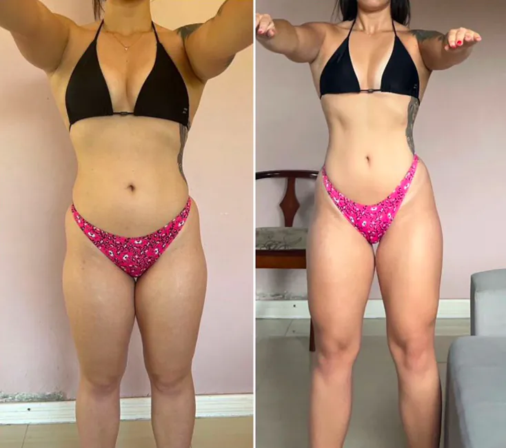 Antes e depois de aluno do protocolo